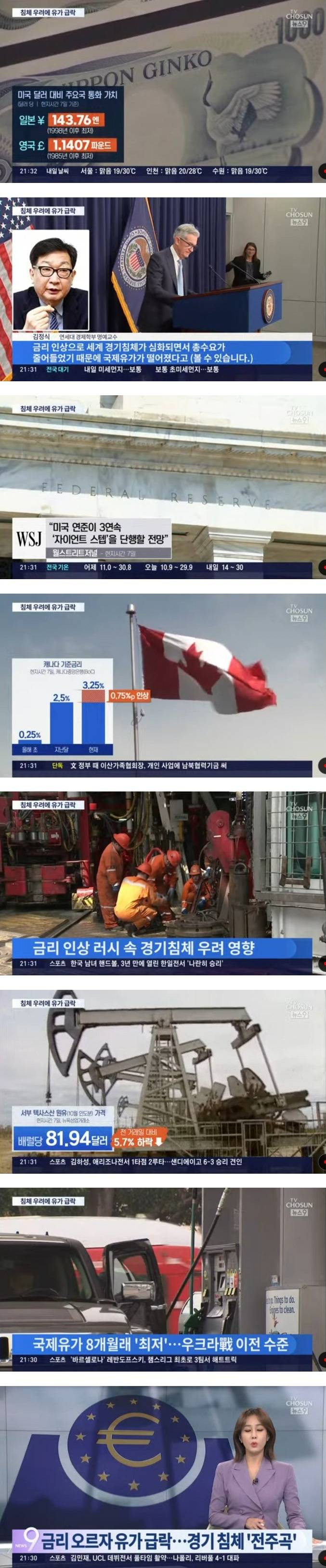 [이슈/유머] 이젠 경기침체 우려로 유가 급락